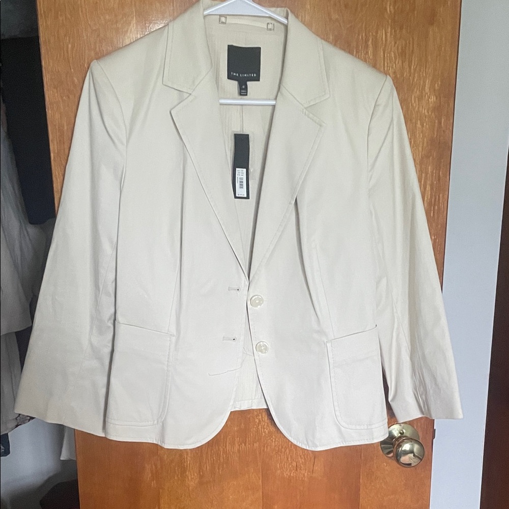 The Limited Cream Women's Blazer - Two-Button Tailored Jacket